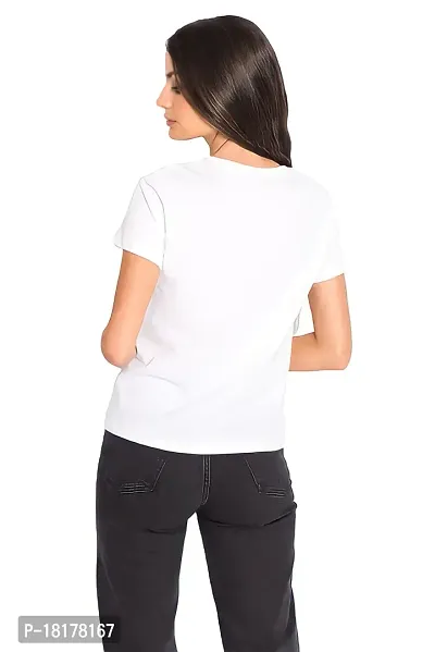 Classic Polyester Printed Tshirt for Women-thumb2