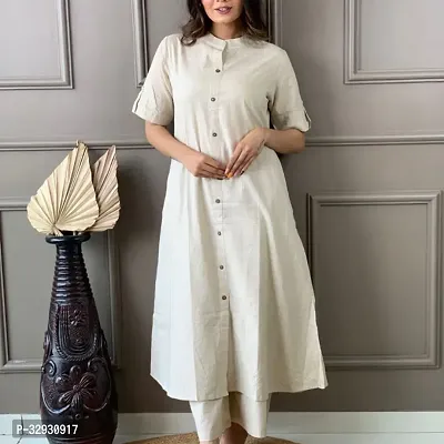 Stylish Cotton Kurta Bottom Set for Women-thumb0