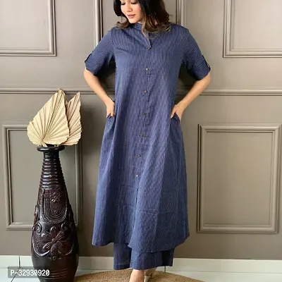 Stylish Cotton Kurta Bottom Set for Women-thumb0