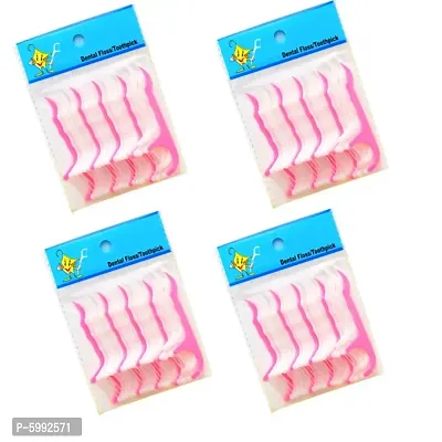 Floss sticks for Teeth Cleaning(4 packages,100 pieces)-thumb0