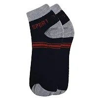 SS Men's And Women Solid Unisex Casual Cotton Ankle/Sneaker Length Design Line Socks Men's Ankle Length Cotton Socks (Pack of 12) ( Multicolored) FREE SIZE-thumb4