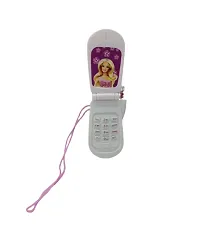 BARBIE PHONE MUSICAL TOY FOR CUTE BARBIE GIRLS Flip Up Barbi Caller Tunes Cell Phone Toy-thumb1