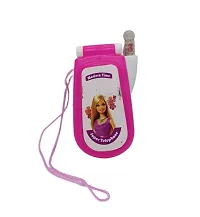 BARBIE PHONE MUSICAL TOY FOR CUTE BARBIE GIRLS Flip Up Barbi Caller Tunes Cell Phone Toy-thumb2