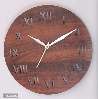 Roman Letter Wooden Wall Clock
