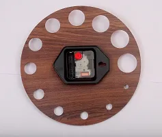 Round  Hole Wooden Wall Clock-thumb1