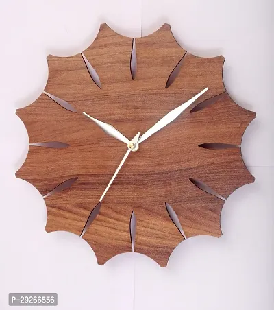 Round Wooden Wall Clock