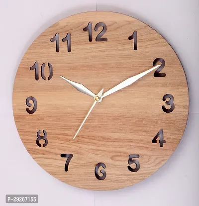 Numeric Wooden Wall Clock
