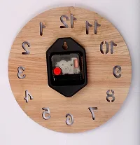 Numeric Wooden Wall Clock-thumb2