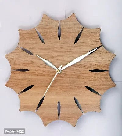 Round Unique Wooden Wall Clock-thumb0
