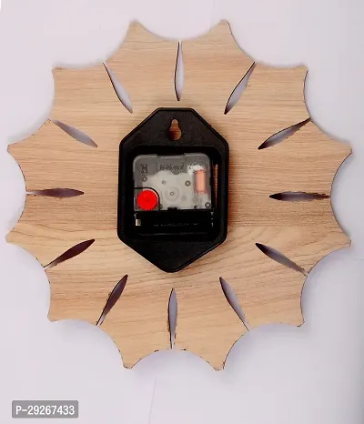 Round Unique Wooden Wall Clock-thumb2