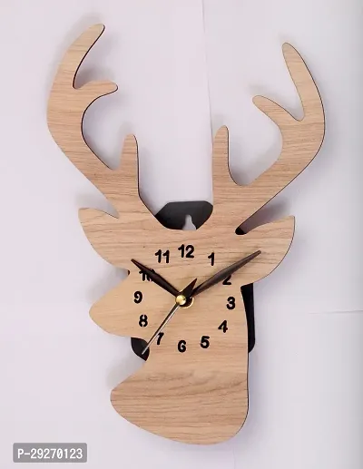 Deer Wooden Wall Clock