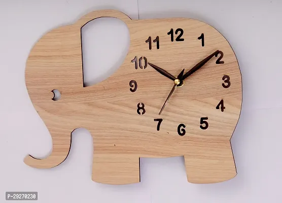 Elephant Wooden Wall Clock