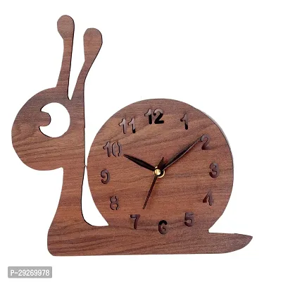 National snail wooden wall clock