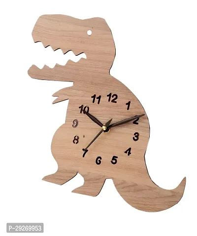 National dinosaur shape wooden wall clock