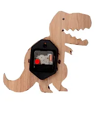 National dinosaur shape wooden wall clock-thumb1