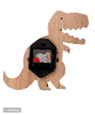 National dinosaur shape wooden wall clock-thumb2