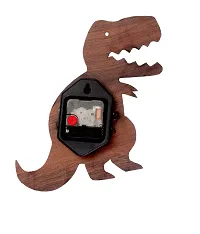 National dinosuar shape wooden wall clock-thumb1