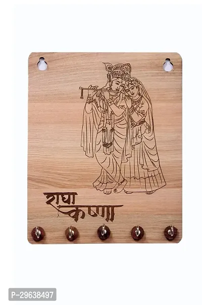 National Radha krishna Single layer wooden key stand