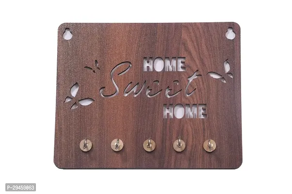 Home Sweet Home Single Layer Wooden Keystand (dark)