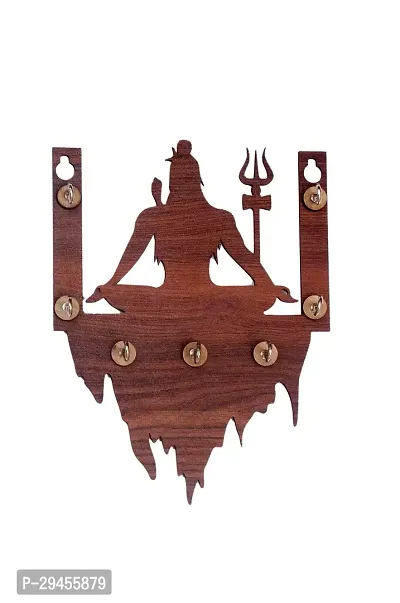 Shiva Single  Layer Wooden Keystand (dark)