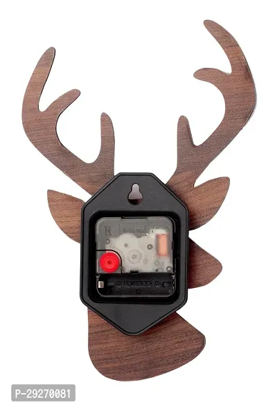 National deer wooden wall clock (DARK)-thumb2