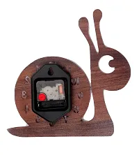 National snail wooden wall clock (LIGHT)-thumb1