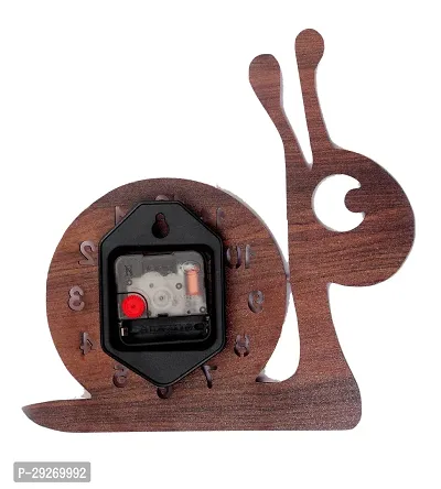 National snail wooden wall clock (LIGHT)-thumb2