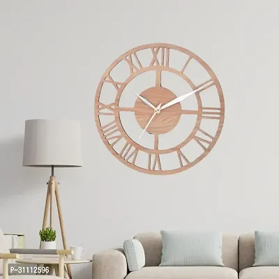 National Wooden Round Roman Numeric Wall Clock