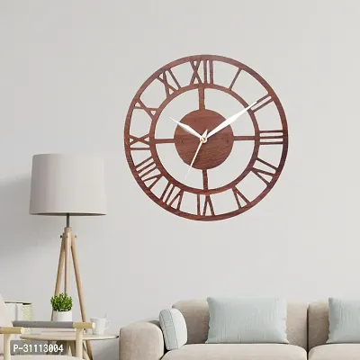 National Wooden Round Roman Numeric Wall Clock