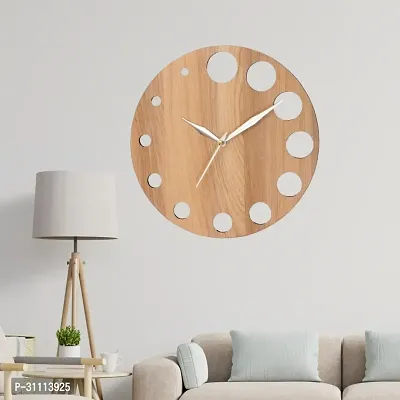 National Wooden Round Wall Clock