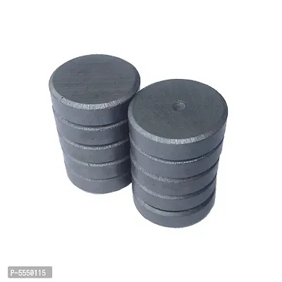 Ceramic/Ferrite Strong Magnets| Size: (18x5) mm, Pack of 10 | Industrial Powerful [Grade 11] Magnets, Refrigerator Magnets, Magnets for Crafts, DIY Projects, Home, Office, School etc.
