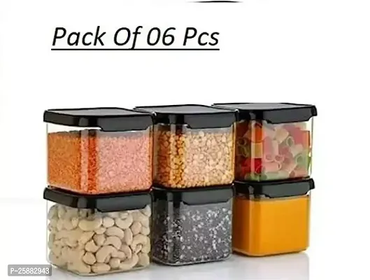 Air Tight Plastic Containers For Kitchen Storage Set Of 6-thumb0