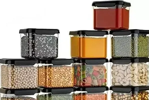 Air Tight Plastic Containers For Kitchen Storage Set Of 12