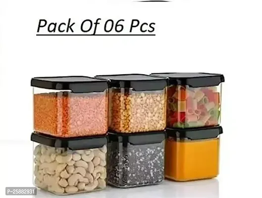 Air Tight Plastic Containers For Kitchen Storage Set Of 6