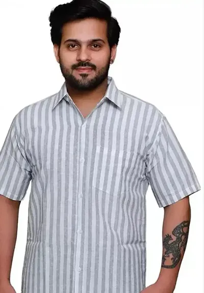 Trendy Cotton Blend Casual Shirts For Men