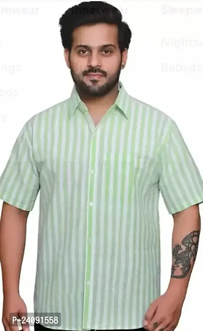 Stylish Fancy Designer Khadi Cotton Casual Shirts For Men Pack Of 1-thumb0