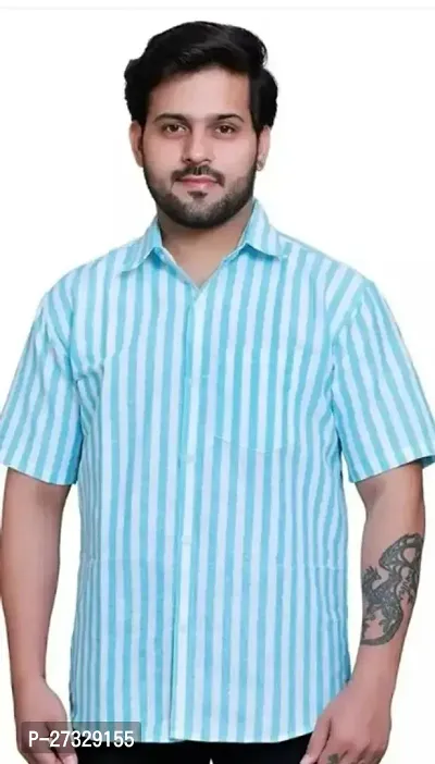 Trendy Cotton Blend Casual Shirts For Men-thumb0