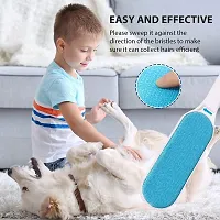 Pet Hair Remover Brush ndash; Sided Lint Brush With Self ndash; Cleaning Base Lint Brush ndash; Fur  Lint Removal For Clothes Furniture Car Seat Couch Remover Magic Clean Clothing,Furniture (Multicoloured)-thumb1