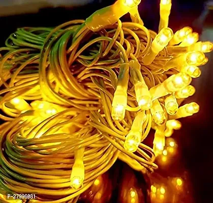 LED 12 Meter IP44 Serial Lights for Decoration Long Lights for Balcony Decoration Copper Wire Fairy String Rice Light Pixel Led Light Mirchi Light for Outdoor Decor-thumb0