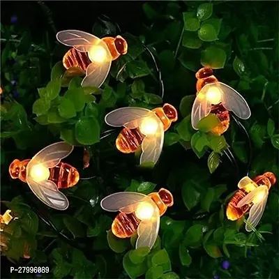 Honey Bee String Lights 16 LEDs String Lights Indoor Outdoor Fairy Lights for Garden Home Patio Lawn Party Diwali Decoration-thumb0