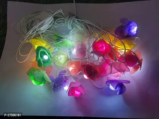 Night Light for Home Decor Plastic Rose String Lights for Bedroom Decor LED Light for Indoor Outdoor Decoration-thumb0