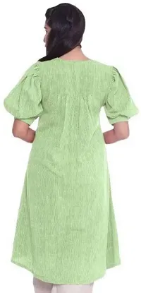 khadi cotton kurti puff sleeve pattan-thumb1