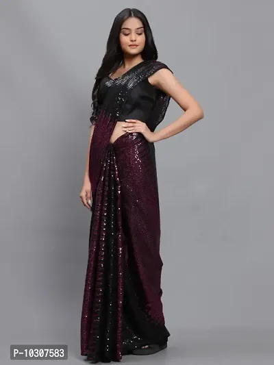 Classic Georgette Embellished Saree with Blouse piece-thumb2