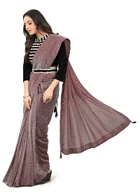 stylish fancy beautiful zari lycra saree for women and girl-thumb1