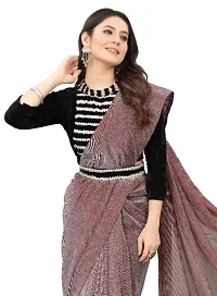 stylish fancy beautiful zari lycra saree for women and girl-thumb2