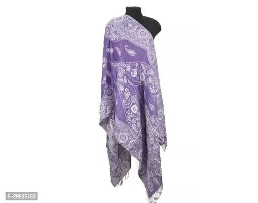 Elite Multicoloured Woolen Printed Shawls For Women-thumb0