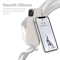 YellowCult Ultra-Smooth  Shockproof Liquid Silicon Back Cover Case for Apple iPhone 11 Pro Max (6.5 Inch) (Virgin White)-thumb4