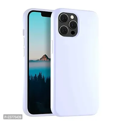 YellowCult Ultra-Smooth  Shockproof Liquid Silicon Back Cover Case for Apple iPhone 12 Pro Max (6.7 Inch) (Virgin White)