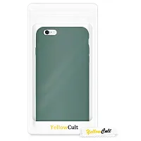 YellowCult Ultra-Smooth  Shockproof Liquid Silicon Back Cover Case for Apple iPhone 6 Plus, 6S Plus (5.5 Inch) (Different Green)-thumb4