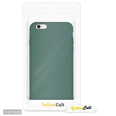 YellowCult Ultra-Smooth  Shockproof Liquid Silicon Back Cover Case for Apple iPhone 6 Plus, 6S Plus (5.5 Inch) (Different Green)-thumb5
